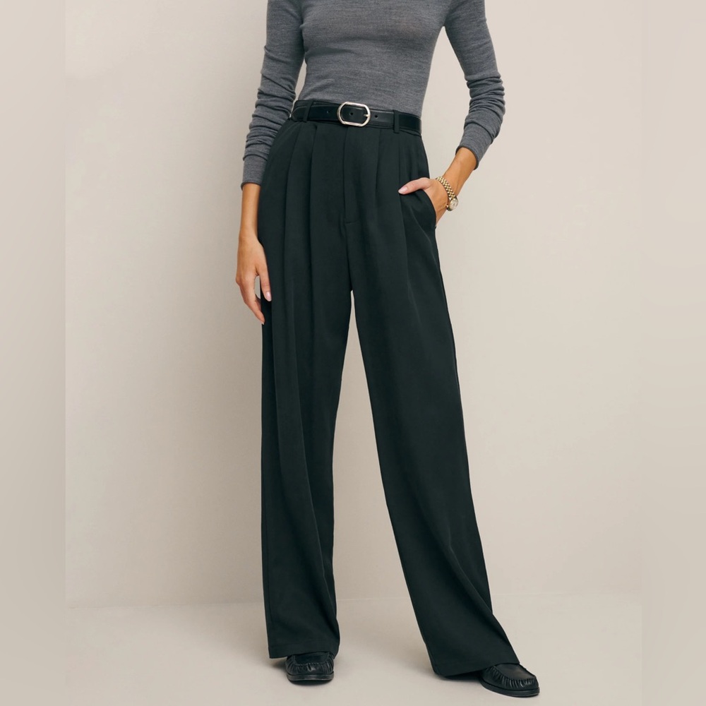 Reformation mason pant in black size 2